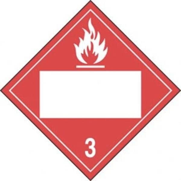 Accuform BLANK DOT PLACARD HAZARD CLASS 3 MPL4DG3AFV25 MPL4DG3AFV25 - main